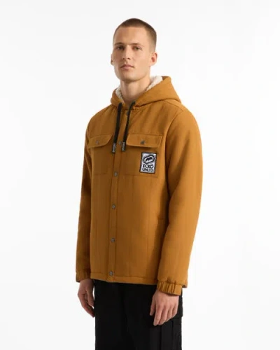Ecko Unltd . Simple Confidence Shearling Lined Jacket In Yellow