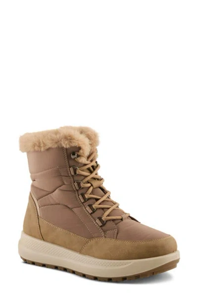 Flexus By Spring Step Laroui Waterproof Winter Boot In Brown