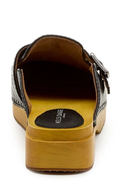 Kelsi Dagger Brooklyn Nitro Wood-bottom Clogs In Black