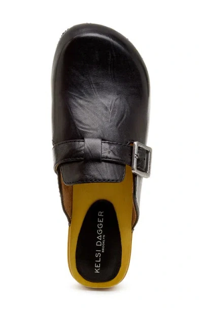 Kelsi Dagger Brooklyn Nitro Wood-bottom Clogs In Black