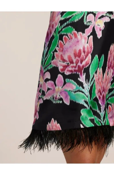 Tori Richard Fleur De Lei Aster Dress In Black