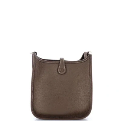 Pre-owned Hermes  Hermes Evelyne Bag Gen Iii Clemence Tpm In Brown