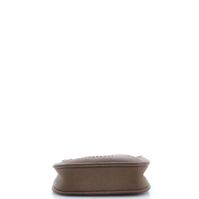 Pre-owned Hermes  Hermes Evelyne Bag Gen Iii Clemence Tpm In Brown