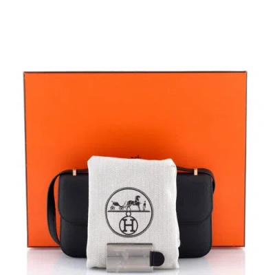 Pre-owned Hermes  Hermes Constance Elan Nm Bag Epsom 25 In Black