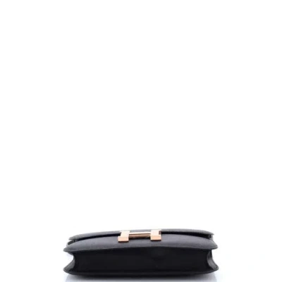 Pre-owned Hermes  Hermes Constance Elan Nm Bag Epsom 25 In Black
