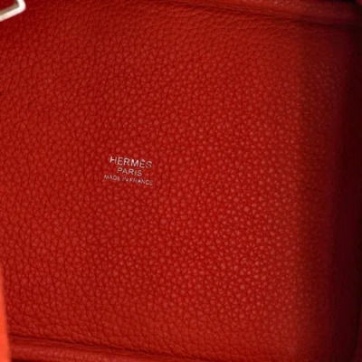 Pre-owned Hermes  Hermes Picotin Lock Bag Clemence Pm In Red
