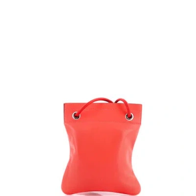 Pre-owned Hermes  Hermes Aline Bag Milo Lambskin And Swift Mini In Red