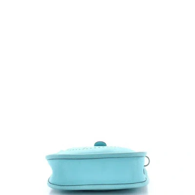 Pre-owned Hermes  Hermes Evelyne Bag Gen Iii Epsom Tpm In Blue