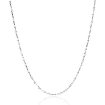 The Lovery Fine Jewelry Disco Link Chain Necklace In Metallic