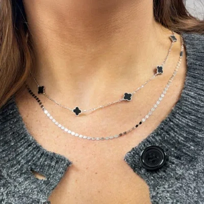 The Lovery Fine Jewelry Disco Link Chain Necklace In Metallic