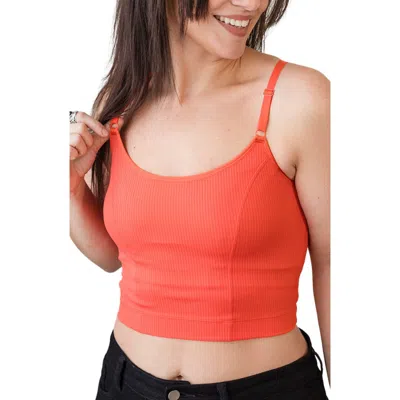 Davin & Adley Ribbed 3 In Orange