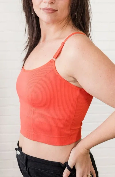 Davin & Adley Ribbed 3 In Orange