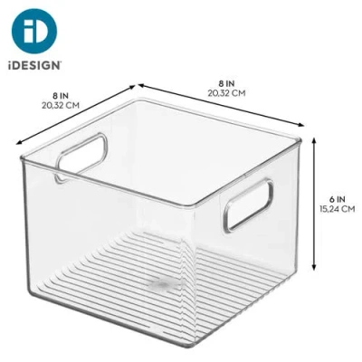 Idesign Pantry Storage Bin With Handles In Transparent