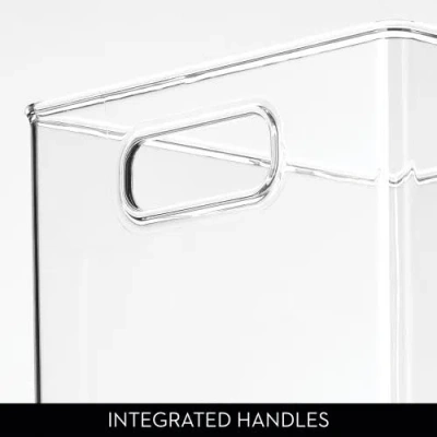 Idesign Pantry Storage Bin With Handles In Transparent