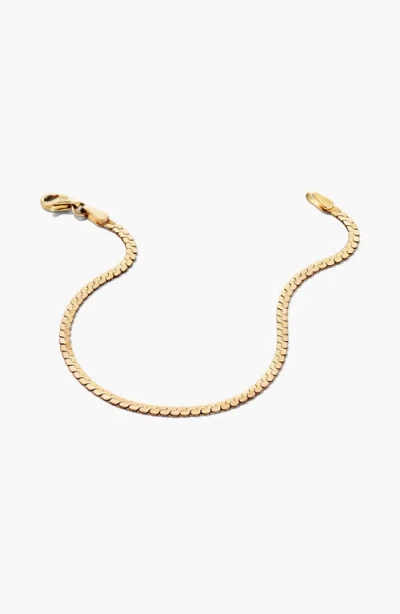 Mejuri Serpentine Chain Bracelet In Gold