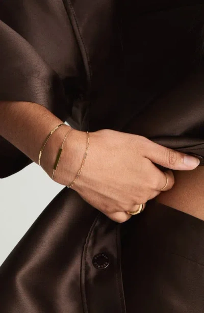 Mejuri Serpentine Chain Bracelet In Gold