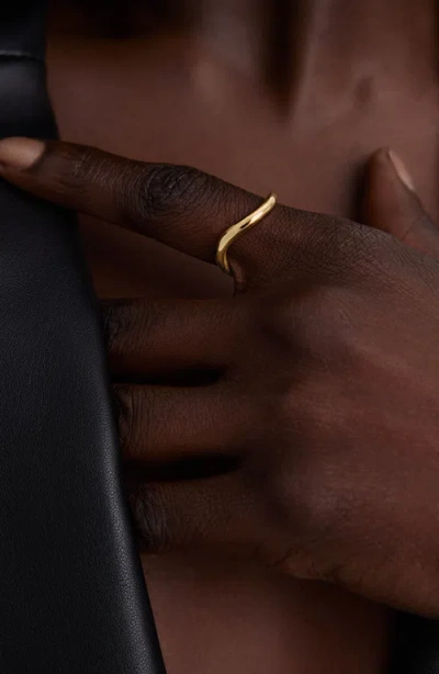 Mejuri Dôme Figure Slim Ring In Gold