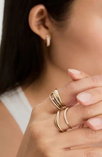 Mejuri Dôme Figure Slim Ring In Gold