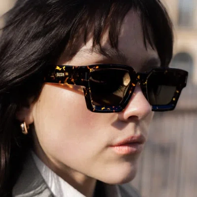 Taxxon Eyewear 008 Sunglasses With Tortoise Frame In Green