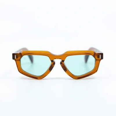 Taxxon Eyewear Avitio Sunglasses With Amber Frame & Aqua Lens In Brown