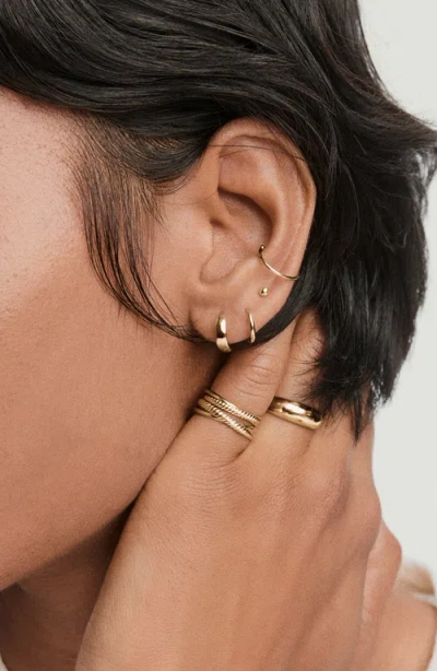 Mejuri Bold Huggie Hoops In Gold