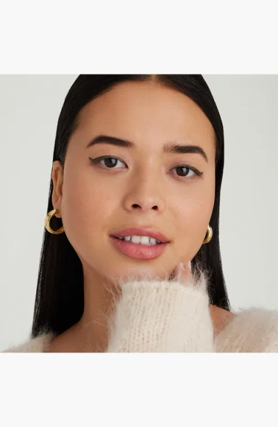 Mejuri Chunky Hoops In Brown