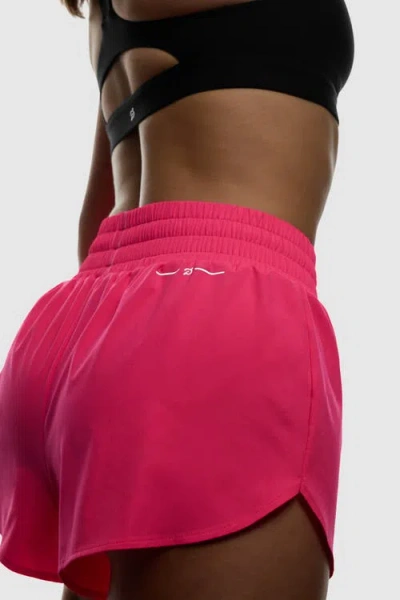 Peloton High Rise 3" Run Short In Pink