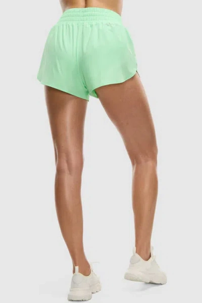 Peloton High Rise 3" Run Short In Green