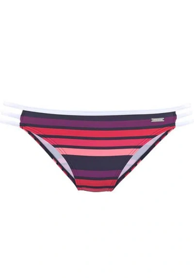 Lascana Strappy Striped Bikini Bottom In Multi