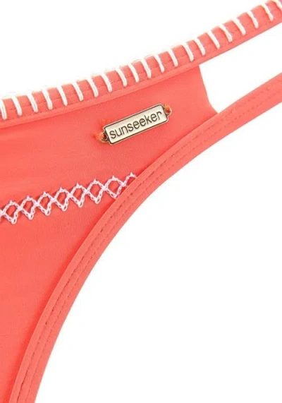 Lascana Strappy Cheeky Bikini Bottom In Pink