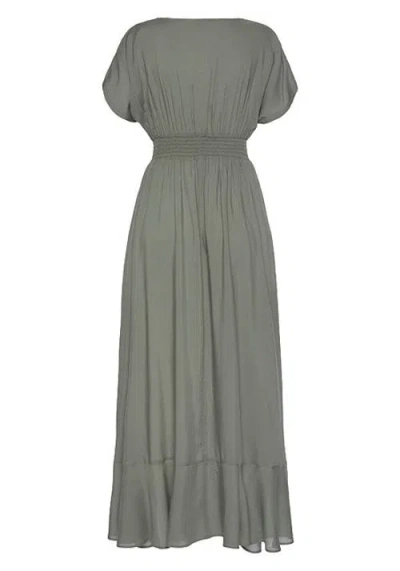 Lascana Flounce Hem Cover Up In Green