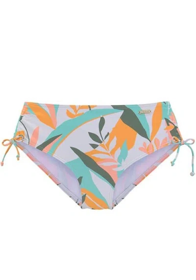 Lascana Pattern Mid Rise Bikini Bottom In Multi