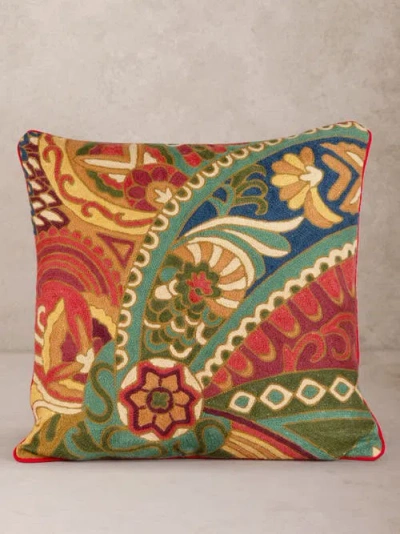 Gauri Kohli Sofia Throw Pillow Cover In Multi