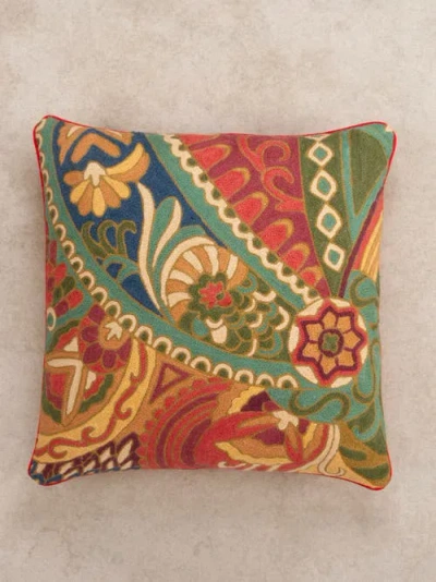 Gauri Kohli Sofia Throw Pillow Cover In Multi