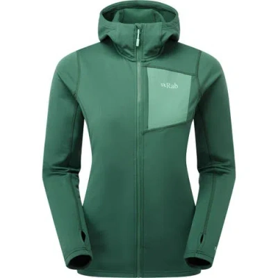 Rab Superflux Full-zip Hooded Jacket In Green