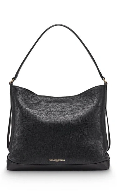 Karl Lagerfeld Paris Gisele Hobo In Black