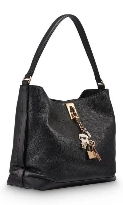 Karl Lagerfeld Paris Gisele Hobo In Black