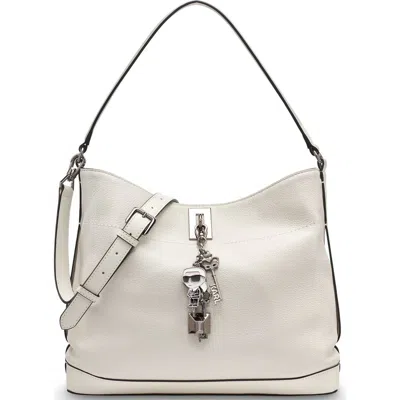 Karl Lagerfeld Paris Gisele Hobo In Silver