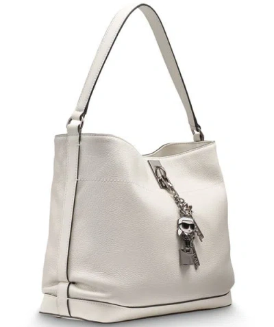 Karl Lagerfeld Paris Gisele Hobo In Silver