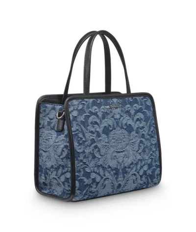 Karl Lagerfeld Maybelle Small Satchel Handbag In Blue