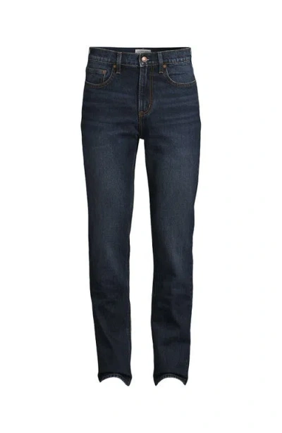 Lands' End Slim Fit Stretch Jeans Washed Black In Blue