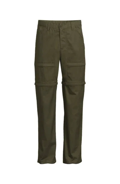 Lands' End Zip Off Pant In Green
