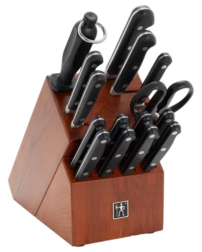 Zwilling J.a. Henckels Classic Precision 16pc Knife Block Set In Black