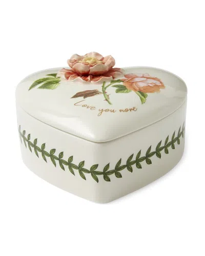 Portmeirion Bouquet Heart Box In White