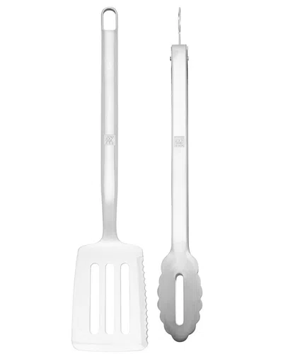Zwilling J.a. Henckels Bbq 2pc Stainless Steel Grill Spatula & Tongs Set