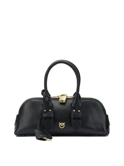 Pinko Small Hand Bag Escape Bag Baguette In Leather In Black