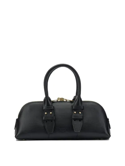 Pinko Small Hand Bag Escape Bag Baguette In Leather In Black