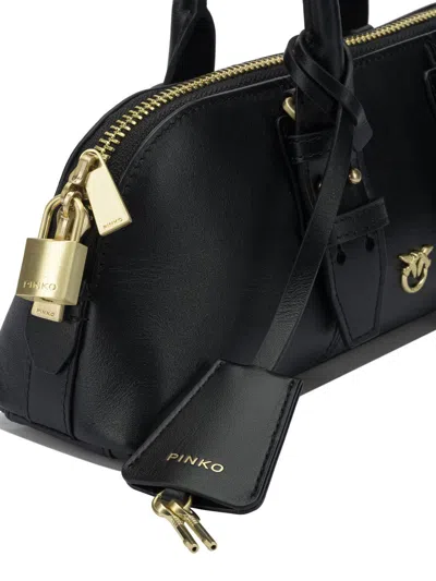 Pinko Small Hand Bag Escape Bag Baguette In Leather In Black