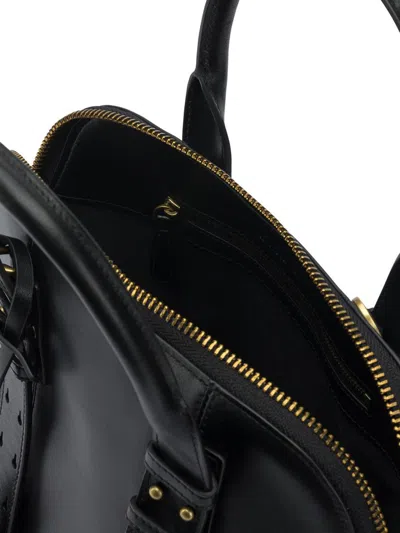 Pinko Bowling Bag Leather Shoulder Bag In Black