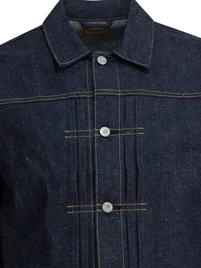 Human Made Buttoned Denim Jacket In Blue
